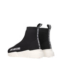 Love Moschino Women's Fabric Sneakers Black/White