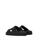 Palm Angels Slippers And Clogs Women Leather Black