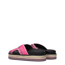 Kenzo Slippers And Clogs Women Fabric Fuchsia