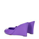 Louboutin Wedge Me Dolly Women's Violet Patent Leather