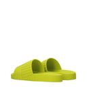 Bottega Veneta Men's Slippers And Clogs Green/Kiwi Rubber