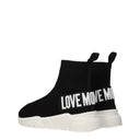 Love Moschino Women's Fabric Black Sneakers
