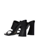 Versace Women's Sandals Black Leather