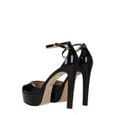 Stuart Weitzman Disco Platform Sandals Women's Patent Black