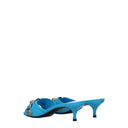 Balenciaga Cagole Sandals Women's Leather Blue/Cyan