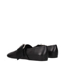 Damskie skórzane baleriny Jil Sander w kolorze czarnym