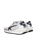 Golden Goose Running Femmes Baskets Argent/Tissu Noir