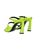 Versace Women's Sandals Green/Lime Leather