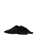 Loro Piana Alba Women's Satin Slippers And Clogs Black
