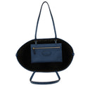 Fendi Damess Blauwe lederen schouderroltas