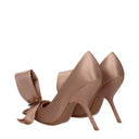 Salvatore Ferragamo Erica Women's Décolleté Beige/Amaretto Satin