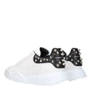 Alexander Mc Queen Herens Sneakers Wit/Zwart Leer