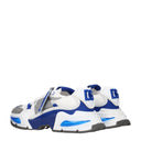 Dolce&Gabbana Men's Sneakers White/Electric Blue Fabric