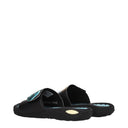 Adidas Slippers And Clogs Yugioh Men's Rubber Black/Light Blue