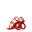 Salvatore Ferragamo Elina Women's Sandals Red Suede/Flame