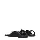 Salvatore Ferragamo Agena Women's Leather Flip Flops Black