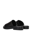 Salvatore Ferragamo Hombres Chanclas y zuecos de cuero negro