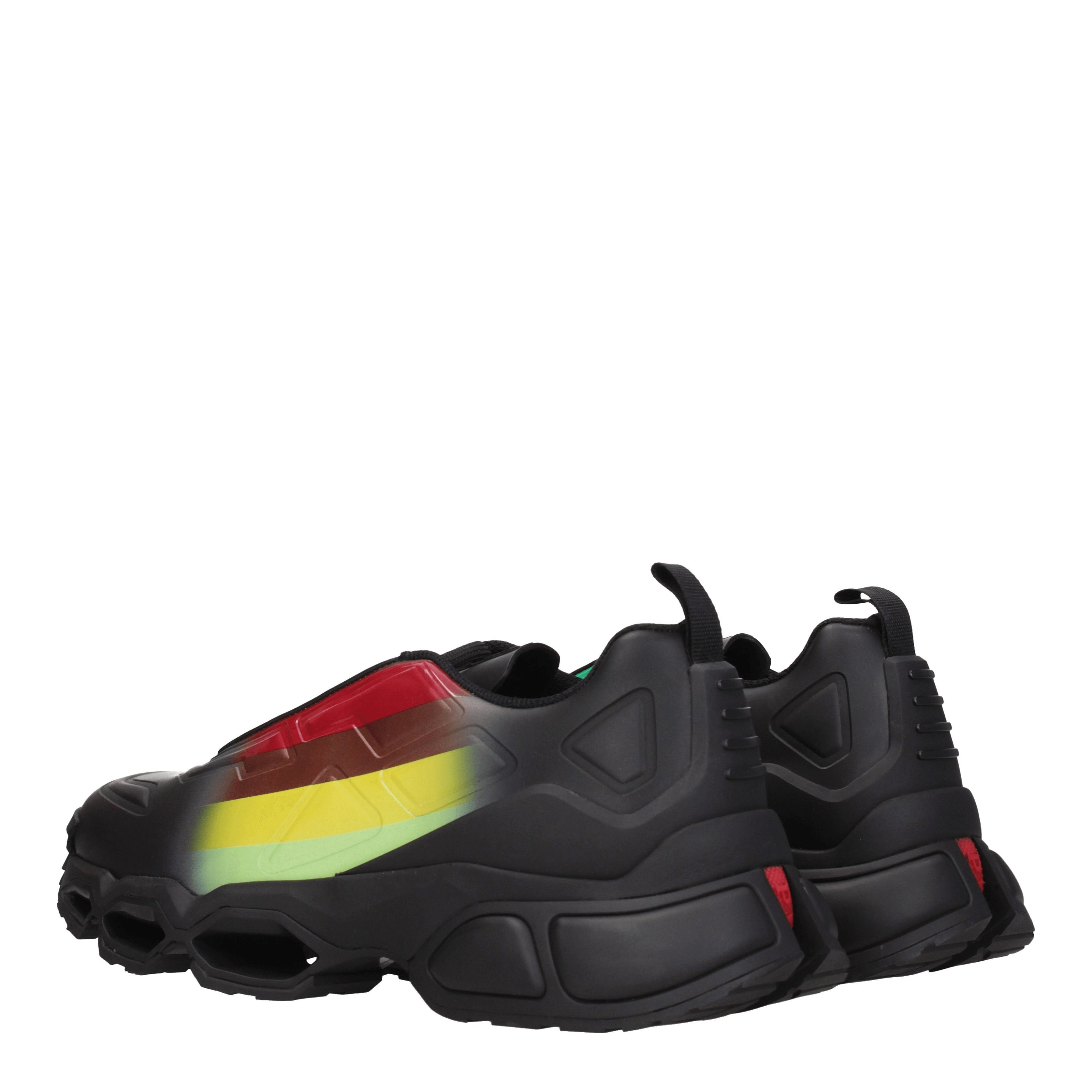 Prada Sneakers Collision Cross Men Leather Black/Apple