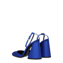 De Attico-vrouwens Sandalen Satijn Blauw/Kobalt
