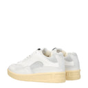 Jil Sander Herens Sneakers Wit/Lichtgrijs Leer