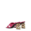 Dolce&Gabbana Women's Sandals Pink/Fuchsia Leather
