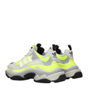 Balenciaga Sneakers Adidas Triple S Men's Fabric Gray/Fluorescent Yellow
