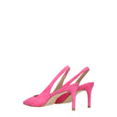 Zamszowe sandały damskie Stuart Weitzman w kolorze różowego różu
