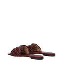 Bottega Veneta Women's Red/Merlot Leather Sandals And Clogs
