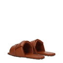 Bottega Veneta Sandals And Clogs Women's Leather Brown/Caramel