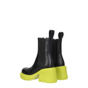 Bottega Veneta Women's Ankle Boots Black Leather/Kiwi