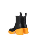 Bottega Veneta Women's Boots Leather Black/Mandarin