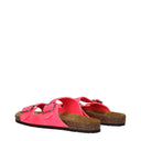Saint Laurent Slippers And Clogs Jimmy Men Suede Pink/Fluorescent Pink