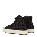 Valentino Garavani Men's Sneakers Fabric Brown/Dark Chocolate
