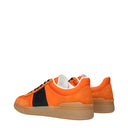 Valentino Garavani Men's Orange Fabric Sneakers
