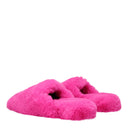 Balenciaga Women's Mules And Clogs Eco Fur Pink/Fluorescent Pink