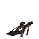 Saint Laurent Blade Sandals Women Leather Black
