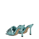 Bottega Veneta Women's Sandals Sky Blue/Ice Moon Leather