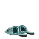 Bottega Veneta Women's Clogs And Mules Sky Blue/Ice Moon Leather