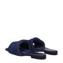 Bottega Veneta Lido Women's Slippers And Clogs Blue/Denim Fabric