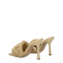 Bottega Veneta Lido Women's Sandals Raffia Beige/Sugar Cane