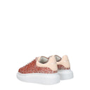 Alexander Mc Queen Gift Idea Sneakers Kids Women Glitter Pink/Gold Pink