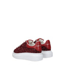 Alexander Mc Queen Gift Idea Sneakers Kids Women Glitter Red/Carnation