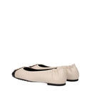 Tory Burch Women's Ballerina Flats Leather Beige/Black