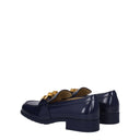 Bottega Veneta Men's Moccasins Monsieur Blue/Dark Blue Leather