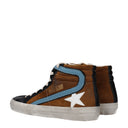 Golden Goose Sneakers Slide Classic Men Suede Brown/Black