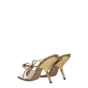 Salvatore Ferragamo Women's Satin Gold Sandals