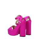 Jimmy Choo Gaia Women's Sandals Satin Fuchsia