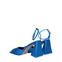 The Attico Piper Sandali Donna's Blu satinato/turchese