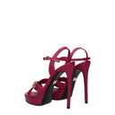 Dolce&Gabbana Women's Sandals Fuchsia/Hibiscus Leather