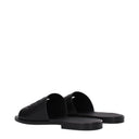 Dolce&Gabbana Men's Sandals And Clogs Black Leather